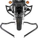 Engine Guard Crash Bar for Yamaha Vstar 1100 Classic Custom Silverado Xvs 1100 1999-2009 (Black)