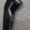 Philips Norelco Shaver 3900 Series, Wet and Dry Electric Shaver, P-Cap, Travel Pouch, Charging Stand, Storm Blue, Model S3341/92 (Silver New)