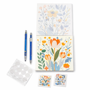 2 Pack Framed Paint by Numbers Kit for Adults Beginners 9*9in