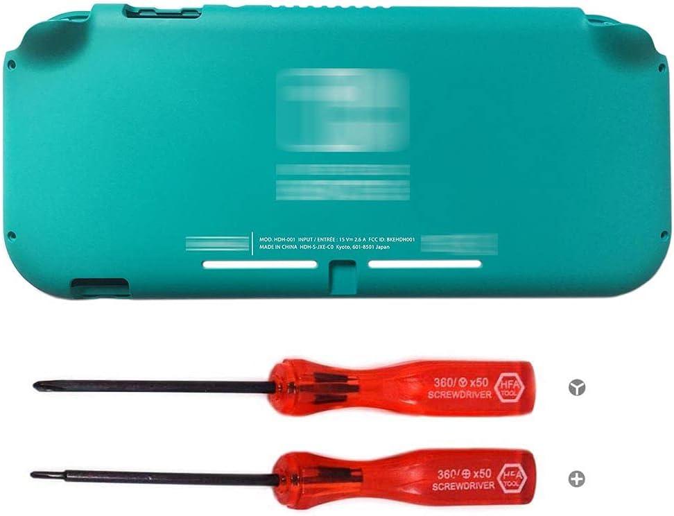Front Back Faceplate Rear Back Cover Housing Replacement for Nintendo Switch Lite Console HDH-001 Top Bottom Shell Case Plastic Cover - Turquoise
