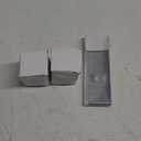 Glass Dummy Door Knobs Interior, Single-Side Crystal Dummy Door Knobs Replacement, Inactive Door Knobs for Bifold and Closet Door, Matte Black Door Handles,2 Pack