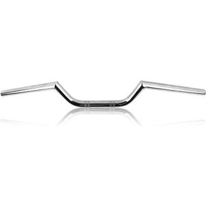 FLYPIG Motorcycle 7/8" Handlebar Drag Bar Ace Clubman Style Handlebars 22MM Handlebar Universal For Pit Dirt Bike Motocross Bobber Custom Mini Bike Chrome