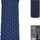 Wind Tour Sleeping Pad Hiking Mattress Pad Ultralight TPU Camping Beach Mat Air Mattress for Backpacking Outdoor Camping (Dark Blue)