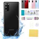 Compatible for Samsung Galaxy S20 Back Glass Cover Replacement 6.2-Inches Galaxy S20 5G SM-G980 SM-G981 All Carriers (Not for S20 Plus,S20 Ultra,S20 FE, Note 20, Note 20 Ultra) (Cosmic Black)