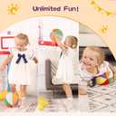 Colorful Soft Play Balls for Toddlers | Indoor Basketball Toy for Babies and Kids | Size 3