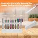 Straw Holder Straw Organizer Reusable Straw Holder Storage for Drinking Straws Cabinet Door Mounted (White)