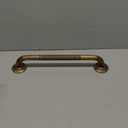 Heavey Duty Grab Bar, 16-Inch Sturdy Hand Rail, Stylish Bathroom Armrest, Antique Brass Finish, Good for Senior, Kids, Elderly