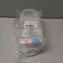 2 x Protective Case for Labubu with Keychain,Carrying bag Compatible with 15/17cm Plush dolls,Clear Travel Storage Box & Display Cover for Collectible Figures (17CM-B)