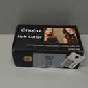 Ohuhu Curling Iron Wand LCD Temperature Display 5Pcs 0.35 to 1.25 Inch Interchangeable Ceramic Barrel Heat Protective Glove for Girls Women Mother Gift Black