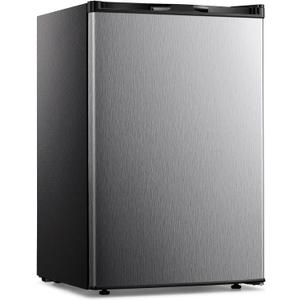 3.2 Cu.Ft Upright Freezer, Energy Saving and Low Noise, 7 Temperature Settings (Silver)