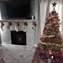 2 x 24Pcs Velvet Ribbon Bows for Christmas Tree, Christmas Wreath Bows,Vintage Rustic Ornaments for Garland, Wreath, Gift Wrapping, Treat Bags and DIY Holiday Decorations (5" x 7") (Camel)