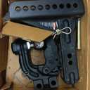 CURT 45908 Adjustable Pintle Hitch Combination, 2-1/2-Inch Receiver, 6-Inch Drop, 2-5/16-Inch Ball, 20,000 lbs