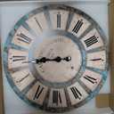 Large Wall Clocks for Living Room Decor 16 Inch Round Decorative Clocks for Walls Non Ticking Wall Clock Battery Operated(No Solid Wood, It is with MDF Material)