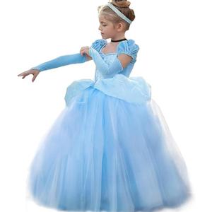 Princess Belle Dress up Halloween Fairy Costume for Toddler Girls, Special Occasion Dresses Birthday Party, Yellow (2-3T, Cinderella)