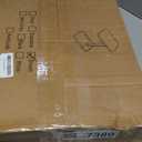 Kitstorack TV Tray Table, Adjustable Height & Flip-Top & Rounded Metal Corners, Snack Table for Couch, Sofa, Bed, Chair, Living Room, C Shaped End Side Table for Eating, Dinner or Laptop, Small Spaces (Brown)