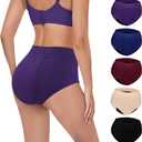 Incontinence Underwear for Women - 100ml Absorbency, Reusable, Leak Proof | Bladder Control Panties for Women | Postpartum & Menopause 5 Pack (5 Color, XL)