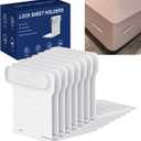 Lock Sheet Holders - 8Pcs Bed Sheet with Lock Strips Keep Sheets Firm & Tight, Easy to Install for All Mattress Sizes