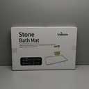 Veeloim Stone Bath Mat Diatomaceous Earth Shower Mat Non-Slip Super Absorbent Diatomite Stone Bath Mats for Bathroom Floor Quick Drying Natural Easy to Clean(23.6''×15.4" White)