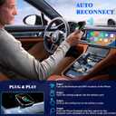 Wireless CarPlay Adapter, 2026 Upgraded Wired to Wireless for Apple CarPlay & Android Auto, Mini USB Design Car Play Adapter with Type-C Extension, Plug and Play, Stable Connection & No Latency