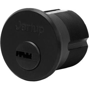 Jeriup 1-1/4"(Overall Length: 32mm) Oil Rubbed Bronze Mortise/Rim Lock Cylinder, Brass Lock Corer with dimple Keyway, with 5 Keys, Standard Outdoor & Indoor Use, Door Lock Replacement...