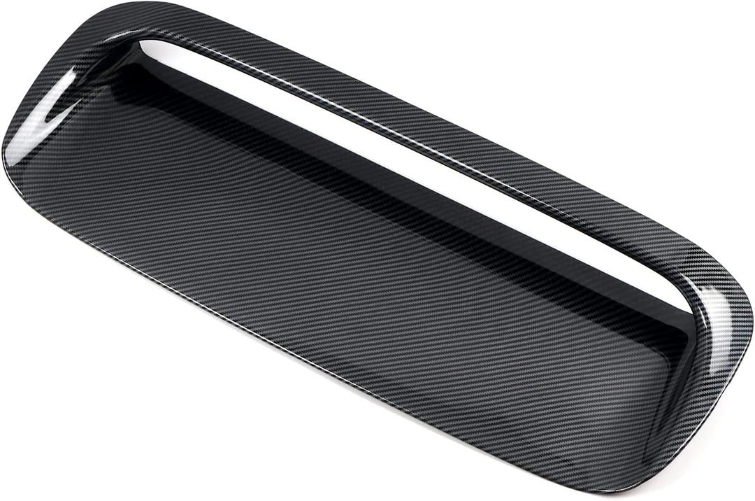 HIGH FLYING for Subaru WRX STI 2015-2018 Car Accessories Front Hood Scoop Vent Cover Bonnet Trim ABS Carbon Fiber Grain 1pc