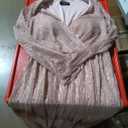 Women's Sequin Wrap Gown (3005, XL) Dusty Pink