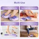 Portable Dual Foot Massage Roller, 12 Wheel Feet Massager Planta, Stress Relief and Improved Circulation, for Home and Office
