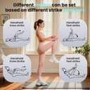 Music Boxing Punching Machine for Adults, Taekwondo Kick Pad Training Machine with LED Electronic Bluetooth Music &Counter9 Modes & 9 Speeds Martial Arts Training Equipment & Taekwondo Sparring Gear (Moderate-pink)