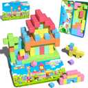 Goodtiles Mini Magnetic Blocks, Travel Outdoor Toys for Kids Ages 3-5 4-8, Magnet Cubes with Iron Box, STEM Montessori Sensory Building Toys, Ideal Gifts for Toddlers Boys Girls Birthday