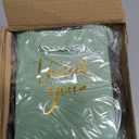 Whaline 30Pcs Sage Green Thank You Paper Gift Bags 3 Colors Mother's Day Gold Foil Thank You Party Favor Bags with Handle 40 Sheet Tissue Paper for Wedding Birthday One Lucky Duck Party Gift Wrapping