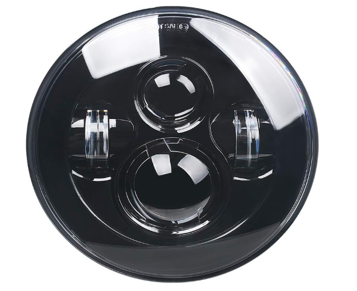 7 Inch LED Motorcycle Headlight Compatible with Harley Davidson Street Glide Road King Accessories Electra Glide Fat Boy Heritage Softail Deluxe Ultra Limited Classic Projector Headlamp