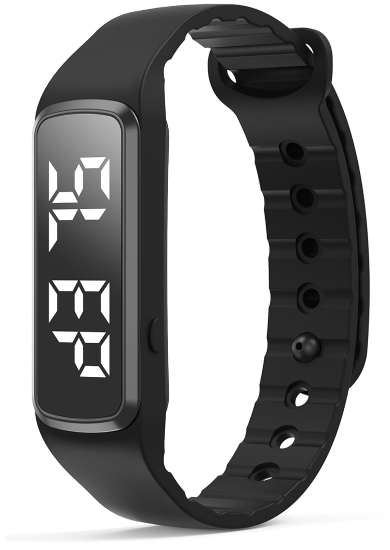 No Bluetooth No APP Fitness Watch Pedometer Calorie Counter Vibrate Alarm Activity Tracker IP65 Water Resistance Digital Watch