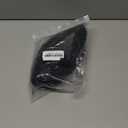 ANOGOL Hair Cap+Long Double Braids 2 Natural Black Synthetic Braided Lace Front Wig with Baby Hair Wigs Heat Resistant Fiber Middle Part, Black