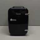 Mini Fridge Portable Thermoelectric 4 Liter Cooler and Warmer for Skincare, Eco Friendly Beauty Fridge For Foods,Medications, Cosmetics, Breast Milk, Medications Home and Travel (Black)