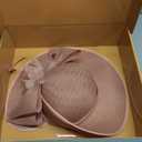 dressfan Vintage Fascinator Hats for Women,20s 50s Linen Flower Hat for Derby/Church/Wedding/Cocktail/Tea Party