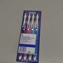 Oral-B 3D White Deep Stain Remover toothbrushes, 4 Count Toothbrush Medium, Removes 90% of Surface Stains, whitens Teeth, deep Reach, removes Plaque and Stains Tooth Brush (Multicolor)