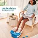 HoMedics Bubble Bliss Deluxe Foot Spa with Heat Massaging Arch, 3 Acupressure Attachments, Splash Guard, Raised Nodes Creates Bubbles, Improves Circulation, Soothe Tired Muscles