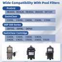 Upgraded DEX2420MAR2 Manual Air Relief Assembly, 2420MAR2 Air Relief Valve, Compatible with Hayward DE and Cartridge Pool Filter, Fits ProGrid DE, SwimClear, SwimClear Cartridge, and DEP Filter, Clear