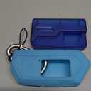 4 in 1 Protective Case for Flipper Zero Device and Wi-Fi Dev Board V1 ESP32-S2, Cover Set Accessories for Flipper Zero WiFi Dev Board - Blue and Clear Set