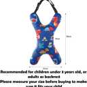 X-Shaped Car Travel Pillow for Cars Seat Kids Adults Head and Body Support Pillow Cartoon Neck Pillows Soft Long-Distance Travel Car Sleeping Seat Belt Pillows Breathable Cars Aircraft Travel Cushion, One Size