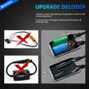 2PCS H7 LED Light Canbus Decoder: Anti Flicker Harness, Resistor Decoders Error Free, LED Warning Canceller Resistor Adapter, H7 Decoder Upgrade with Waterproof Rubber Ring