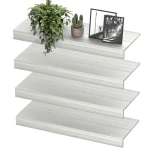 Homesprit Wooden Wire Shelf Covers for Pantry & Closet – Wire Rack Covers for Shelves, Durable Wood Shelf Covers for Kitchen, Laundry Room, Storage Organization(White Oak,24in*12in)