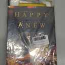Labeol New Years Decorations 2025, 39 PCS Happy New Year Set with Large Foil Balloons, Banner, Gold Foil Curtains Black, Gold, Confetti Balloons for Party