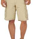 Lee Men's Dungarees New Belted Wyoming Cargo Short (34, Buff)