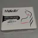 Morvally Short Straight Purple Wig with Bangs Natural Looking Heat Resistant Hair Cosplay Costume Wigs for Women (14 inches Dark Purple)