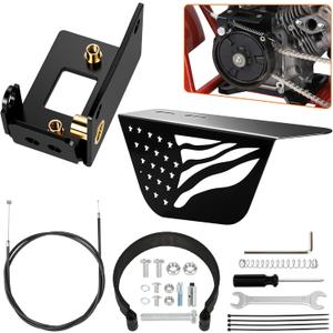 4" Clutch Brake Band Kit Replacement for Predator 212 224 196cc GX140 GX160 GX200 Coleman CT200U CT200U-EX BT200X Baja Warrior MB200 Minibike Parts with Mini Bike Clutch Cover