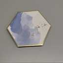 Harlow & Grey Malibu Watercolor Large Party Plates Set, 24 Ct Pack, 10.5 Elegant Disposable Paper Dinnerware Supplies for Birthday, Wedding, Shower, Anniversary, Engagement, Holiday, Blue & Gold