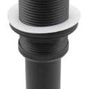Bathroom Lavatory Vanity Vessel Sink Drain, Pop Up Drain Stopper Without Overflow, Black (Big Popup Cap)