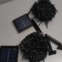 JMEXSUSS 2 Pack Solar String Lights Outdoor Waterproof, Total 400 LED 151FT Solar Powered Outdoor String Lights, 8 Modes Solar Christmas Light for Outside Patio Yard Tree Decorations, Warm White