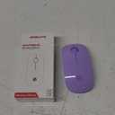 Wireless Bluetooth Mouse, Purple, 1600 DPI, Long Battery Life, Dual Connectivity, Quiet Click, High-Precision Optical Tracking, Versatile Compatibility